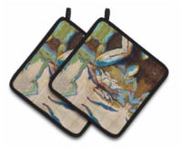 Carolines Treasures JMK1257PTHD Three Big Claw Crab Pair of Pot Holders