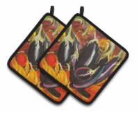 Carolines Treasures  JMK1260PTHD Eggplant Pair of Pot Holders