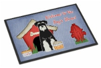 Dog House Collection Standard Schnauzer Salt and Pepper Doormat 18x27