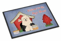 Carolines Treasures BB2850MAT Dog House Collection Old English Sheepdog Doormat