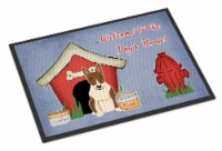Carolines Treasures BB2891MAT Dog House Collection Bull Terrier Brindle Doormat