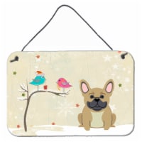 Christmas Presents between Friends French Bulldog - Cream Wall or Door Hanging P