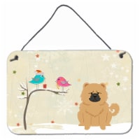 Christmas Presents between Friends Chow Chow - Cream Wall or Door Hanging Prints