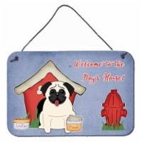 Carolines Treasures  BB2758DS812 Dog House Collection Pug Cream Wall or Door Han