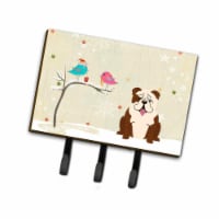 Carolines Treasures BB2593TH68 Christmas Presents Between Friends English Bulldog Brindle Whi