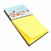 Carolines Treasures  Merry Christmas Carolers Soft Coated Wheaten Terrier Sticky Note Holder