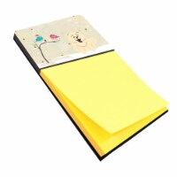 Carolines Treasures  Christmas Presents Between Friends Chow Chow White Sticky Note Holder