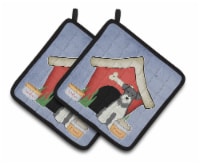 Dog House Collection Miniature Schnauzer Salt and Pepper Pair of Pot Holders