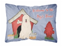 Dog House Collection South Russian Sheepdog Canvas Fabric Decorative Pillow