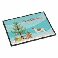 Carolines Treasures BB2923MAT Greyhound Merry Christmas Tree Doormat 18x27
