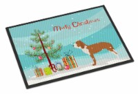 Carolines Treasures BB2909JMAT Spanish Hound Merry Christmas Tree Doormat 24x36