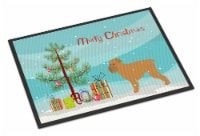 Carolines Treasures BB2958JMAT Brussels Griffon Merry Christmas Tree Doormat 24