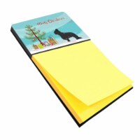 Carolines Treasures  Briard Merry Christmas Tree Sticky Note Holder