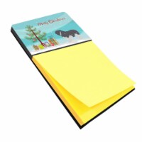 Carolines Treasures  Polish Lowland Sheepdog Dog Merry Christmas Tree Sticky Note Holder