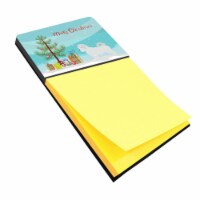 Carolines Treasures  Maltese Merry Christmas Tree Sticky Note Holder