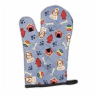 Carolines Treasures BB2700OVMT Dog House Collection Shih Tzu Red White Oven Mit