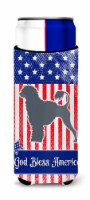 USA Patriotic Portuguese Water Dog Ultra Hugger for slim cans