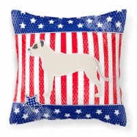 Carolines Treasures  BB3367PW1818 USA Patriotic Dogo Argentino Fabric Decorative