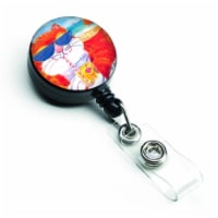 Carolines Treasures  Cool Cat with Sunglasses at the Beach Retractable Badge Reel