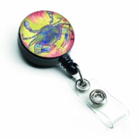 Carolines Treasures  Crab Retractable Badge Reel