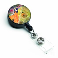 Carolines Treasures  Parrot Parrot Head Retractable Badge Reel