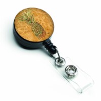 Carolines Treasures  Pineapple Retractable Badge Reel