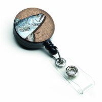 Carolines Treasures  Fish Speckled Trout Retractable Badge Reel
