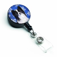 Papillon Winter Snowflakes Retractable Badge Reel, (SS4643BR)