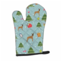 Carolines Treasures  BB4950OVMT Christmas Brindle Cropped Great Dane Oven Mitt