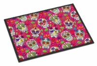 Carolines Treasures BB5115JMAT Day of the Dead Pink Doormat 24x36