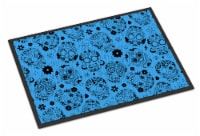Carolines Treasures BB5120JMAT Day of the Dead Blue Doormat 24x36