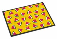Carolines Treasures BB5144MAT Watermelon on Yellow Doormat 18x27