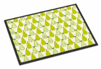 Carolines Treasures BB5147MAT Pears on White Doormat 18x27