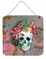 Carolines Treasures  BB5125DS66 Day of the Dead Skull Flowers Wall or Door Hangi