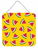 Carolines Treasures BB5144DS66 Watermelon on Yellow Wall or Door Hanging Prints