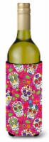 Carolines Treasures  BB5115LITERK Day of the Dead Pink Wine Bottle Hugger