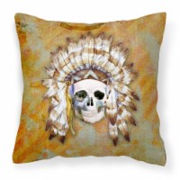 Carolines Treasures  BB5121PW1414 Day of the Dead Indian Skull Fabric Decorative