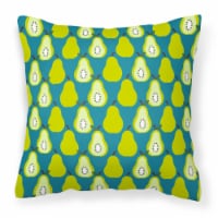 Carolines Treasures  BB5138PW1818 Pears on Green Fabric Decorative Pillow