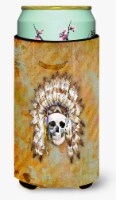Carolines Treasures  BB5121TBC Day of the Dead Indian Skull Tall Boy Hugger