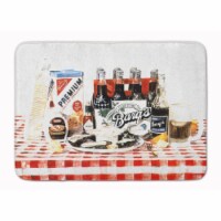 Carolines Treasures 1004RUG Barq's oysters Machine Washable Memory Foam Mat