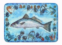 Carolines Treasures  8086-RUG Fish Speckled Trout Machine Washable Memory Foam M