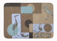Carolines Treasures  8103-RUG Blue Heron Machine Washable Memory Foam Mat