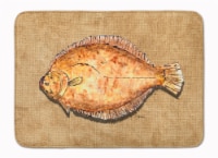 Carolines Treasures  8821RUG Flounder Machine Washable Memory Foam Mat