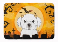 Carolines Treasures  BB1766RUG Halloween Maltese Machine Washable Memory Foam Ma