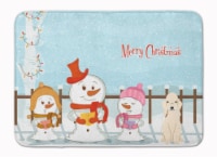 Merry Christmas Carolers Bedlington Terrier Sandy Machine Washable Memory Foam M