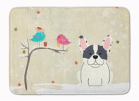 Christmas Presents between Friends French Bulldog - Piebald Machine Washable Mem