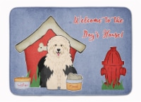Dog House Collection Old English Sheepdog Machine Washable Memory Foam Mat