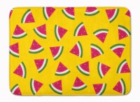 Carolines Treasures BB5144RUG Watermelon on Yellow Machine Washable Memory Foam