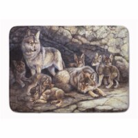Carolines Treasures  BDBA0157RUG Wolf Wolves by the Den Machine Washable Memory