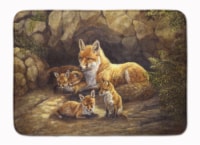 Fox Family Foxes by the Den Machine Washable Memory Foam Mat